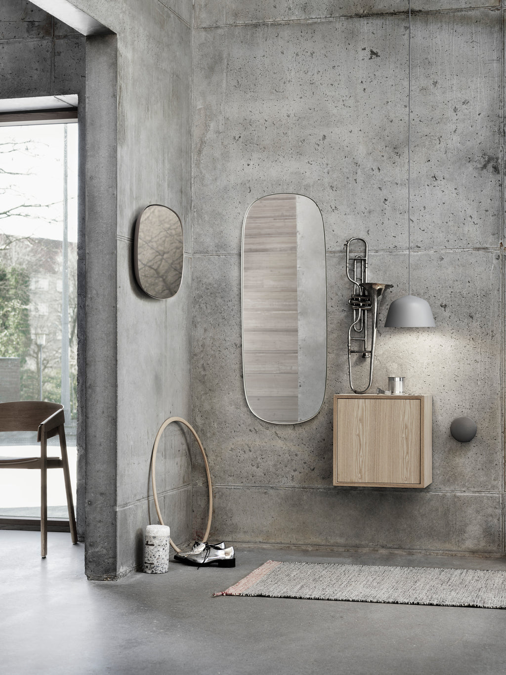 Framed Large Mirror
