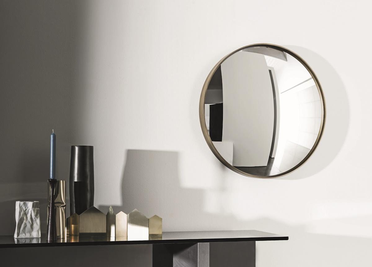 Sail Convex Mirror Brushed Metal D52cm