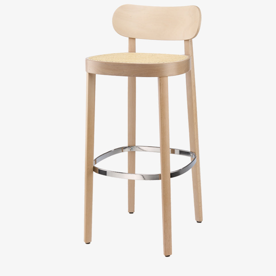 Thonet 118h Wooden Barstool