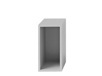 Stacked small light grey with back borad