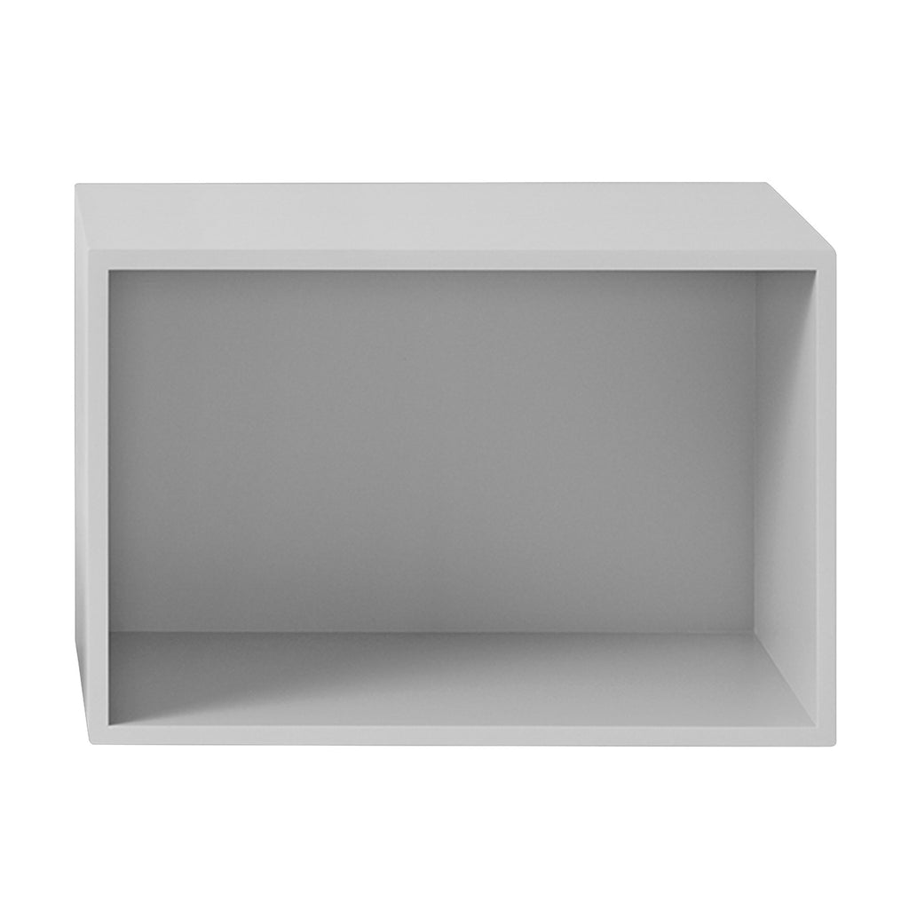stacked large light grey with back board