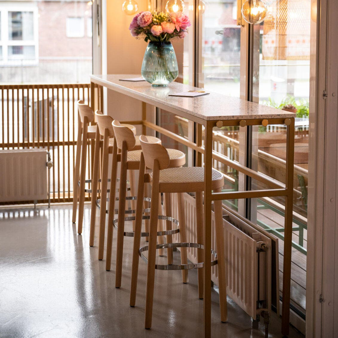 Thonet 118h Wooden Barstool